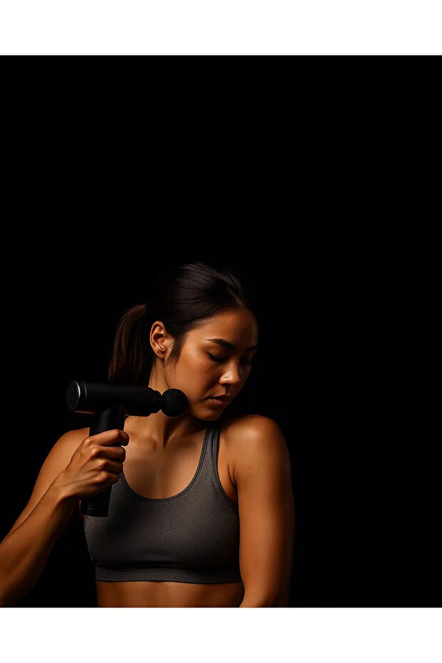 Darbeli Titreşimli Şarjlı Sporcu Masaj Tabancası Masaj Aleti Kas Rahatlatıcı